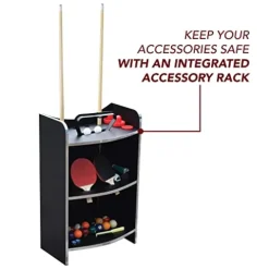 Hathaway Triple Threat 6-ft 3-in-1 Multi Game Table Black