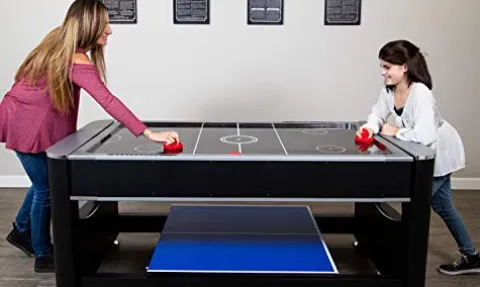 Hathaway Triple Threat 6-ft 3-in-1 Multi Game Table Black