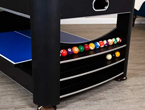 Hathaway Triple Threat 6-ft 3-in-1 Multi Game Table Black