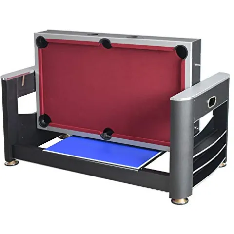 Hathaway Triple Threat 6-ft 3-in-1 Multi Game Table Black