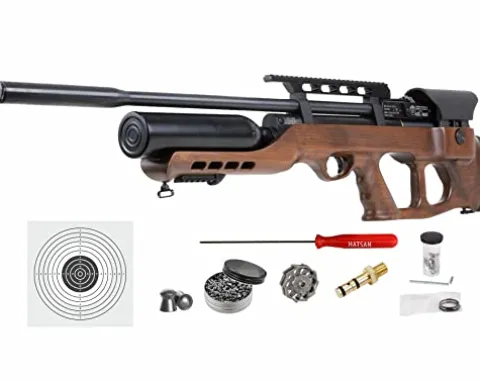 Hatsan AirMax .25 Cal Air Rifle Bundle with 150 Pellets and 100 Paper Targets