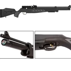 Hatsan Mod BT65 QE .22 Caliber PCP Bolt Action Air Rifle Bundle with 250 Pellets and Wearable4U Cloth Black