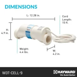 Hayward TurboCell Salt Chlorination Cell for In-Ground Pools White