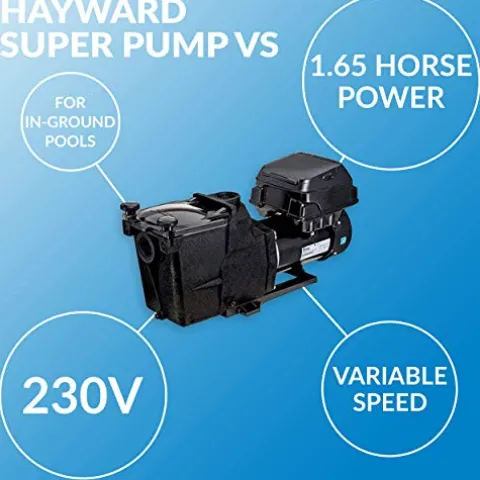 Hayward W3SP2603VSP Super Pump VS Variable-Speed Pool Pump Black
