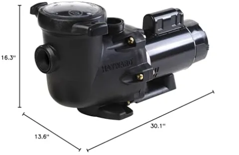 Hayward W3SP3215X20 TriStar Pool Pump, 2 HP Max Rate Black