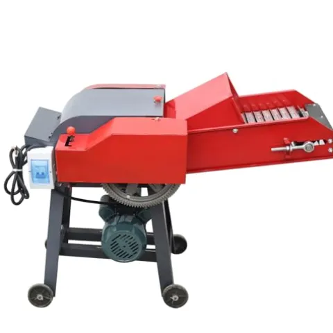 HayWHNKN Chaff Cutter Straw Corn Pulverizer Machine Red