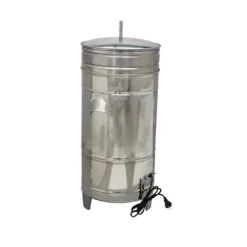 HayWHNKN Electric Salad Spinner 5.5 Gallon Stainless Steel Silver