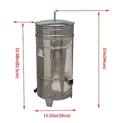 HayWHNKN Electric Salad Spinner 5.5 Gallon Stainless Steel Silver