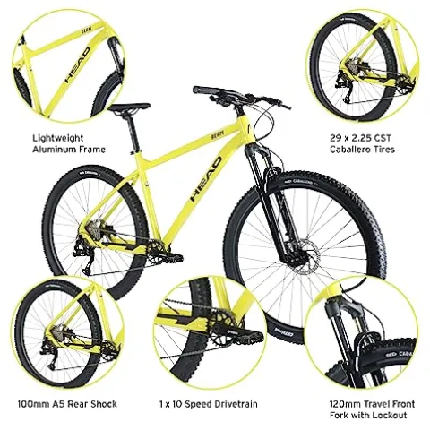 HEAD Berm 29er Mountain Bike Yellow