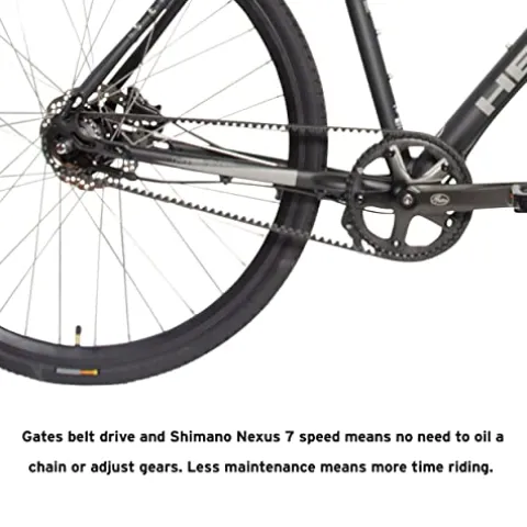 HEAD Head UR Fast 700c Belt Drive Urban Commuter Bike Black