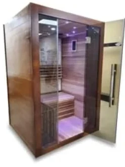 HEALTH AND MED.COM Canadian Red Cedar Wood Indoor Swedish Steam Sauna Wood