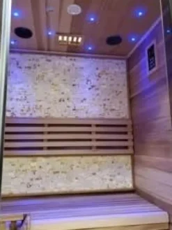 HEALTH AND MED.COM Canadian Red Cedar Wood Indoor Swedish Steam Sauna Wood