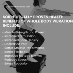 HEALTH AND MED.COM GForce Pro DX 1500W Dual Motor Vibration Plate Exercise Machine