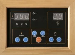 Heat Wave Infrared Sauna 4 Person with Carbon Heaters & E-Z Touch Control Panel