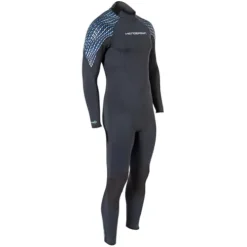 Henderson Mens 5mm Greenprene Back Zip Full Wetsuit Black/Blue/Silver XLT