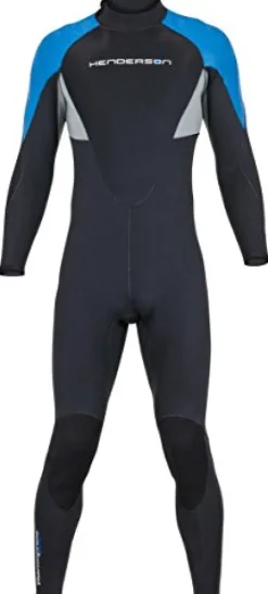 Henderson 7mm Thermoprene Pro Men’s Back Zip Jumpsuit Black/Blue