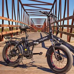 Heybike Mars Electric Bike Foldable 20″ x 4.0 Fat Tire Electric Bicycle Mars-Black