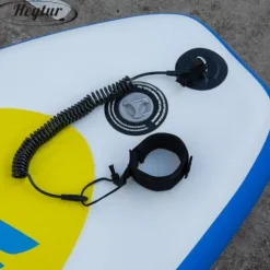 HEYTUR Coiled SUP Leash 10′ Black