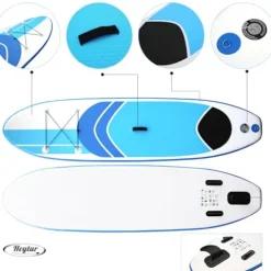 HEYTUR Inflatable SUP Bodyboard White