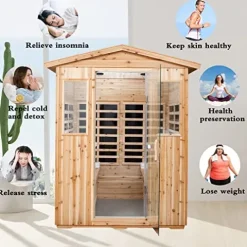 HFYee 4-Person Infrared Sauna Natural