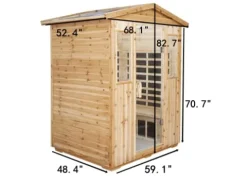 HFYee 4-Person Infrared Sauna Natural