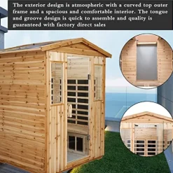 HFYee 4-Person Infrared Sauna Natural