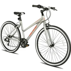 HH HILAND Hiland Hybrid Bike Shimano Drivetrain 7 Speeds 700C Wheels Silver
