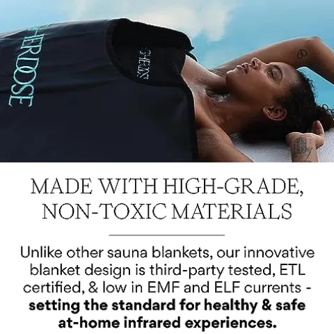 HigherDOSE Infrared Sauna Blanket – Relax & Detox Your Body – Portable Home Sauna Therapy