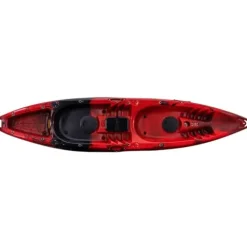 Hipicute 13FT Sit-on-Top Fishing Kayak for 2 Adults with Paddle & Comfortable Seat, Reddish Black