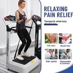 HNLIY Vibrating Plate Workout Machine Black