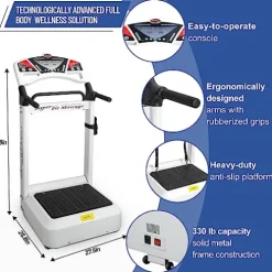 HNLIY Vibrating Plate Workout Machine Black