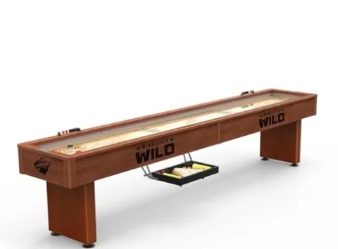 Holland Bar Stool Co. NHL Minnesota Wild Shuffleboard Table 12′
