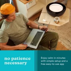 Homedics Drift Sandscape Perpetual Motion Zen Garden Bluetooth 21 Inch Cream