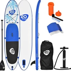 HOMGX 11’ Inflatable Stand Up Paddle Board Blue + White