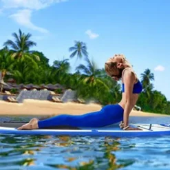 HOMGX 11’ Inflatable Stand Up Paddle Board Blue + White