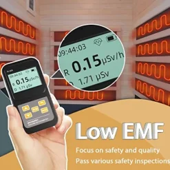 Homsido Infrared Home Sauna Room 1 Person Hemlock Wooden Indoor Sauna Spa