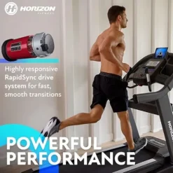 Horizon Fitness 7.8 Studio Series Smart Treadmill Black