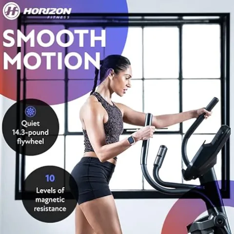 Horizon Fitness EX-59 Elliptical Trainer Exercise Machine Black