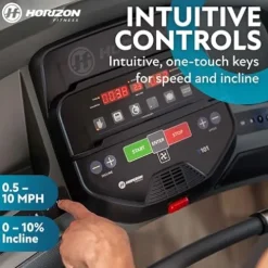 Horizon Fitness T101 Foldable Treadmill Black