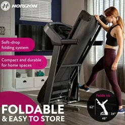 Horizon Fitness T202 Foldable Treadmill Black