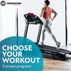 Horizon Fitness T101 Folding Treadmill Black