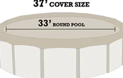 HPI Ultimate Winter Cover for 33-Foot Round Above-Ground Swimming Pools