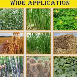 HQHAOTWU 4-Blade Hay Cutter and Kneading Machine Red