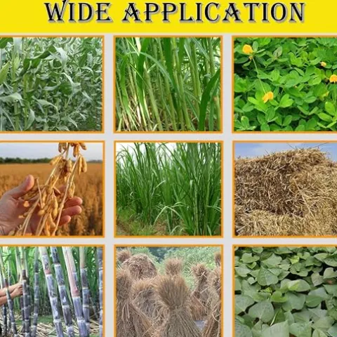 HQHAOTWU 4-Blade Hay Cutter and Kneading Machine Red