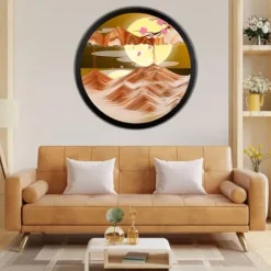 Hrnesach 24” Wall Mounted Rotating Sand Art Decor