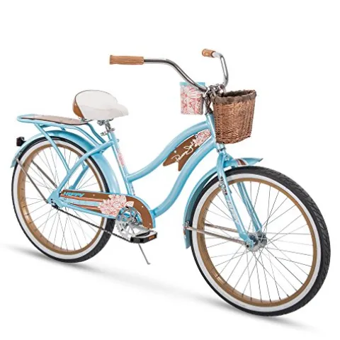 Huffy 24″ Panama Jack Women’s Beach Cruiser Bike Sky Blue