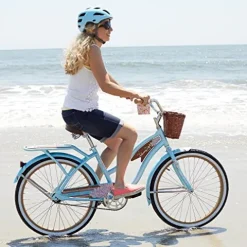 Huffy 24″ Panama Jack Women’s Beach Cruiser Bike Sky Blue