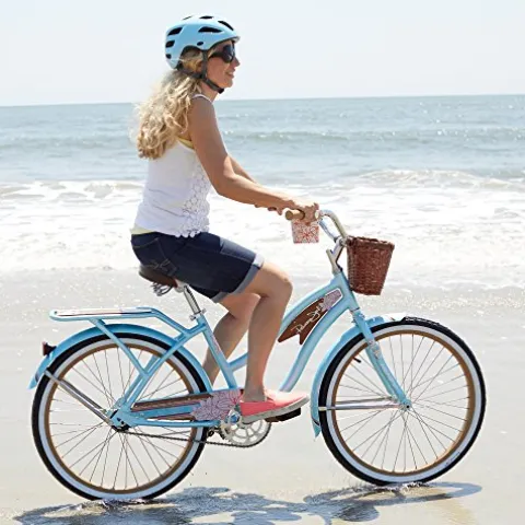 Huffy 24″ Panama Jack Women’s Beach Cruiser Bike Sky Blue