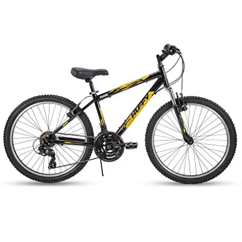 Huffy Hardtail Mountain Trail Bike Gloss Black