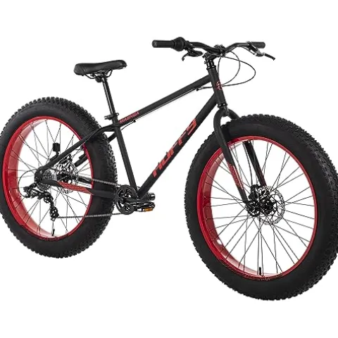 Huffy Maunga Mens Fat Tire Bike Black and Red